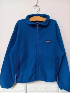 パタゴニア フリースジャケット USA製 古着 青 水色