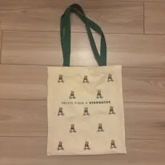 スタバ gelato pique ベア柄トートバッグ