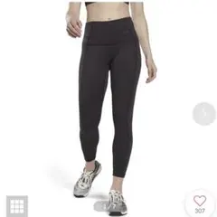 Reebok キレイフィットタイツ レギンス ブラック M