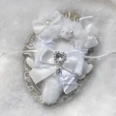 ぬい服 10cm にじぱぺっと ねこ 白 ハンドメイド