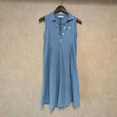 LACOSTE ノースリーブ シャツワンピース デニム調のサムネイル