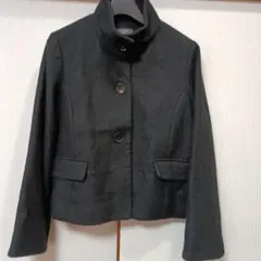 スタンドカラー　ショートコート　11号　アンゴラウール【本日限定最終価格】