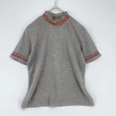 GIANNI LO GIUDICE グレー 半袖ニット 36サイズ