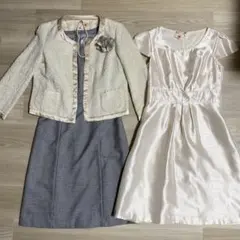 セレモニー　スーツ　ワンピース　3点セット　入学式　卒業式　入園式　卒園式