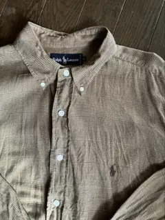 ラルフローレン　チェック柄 コットンBDシャツ Lサイズ