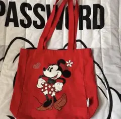 ミニーちゃん　トート　Disney Minnie ラメのサムネイル
