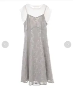 【31sonsdemode】 キャミワンピース ライトグレー ワンピース レース