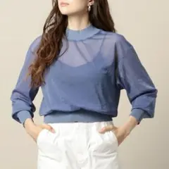 BEAUTY&YOUTH シアートリコット クルーネックプルオーバー