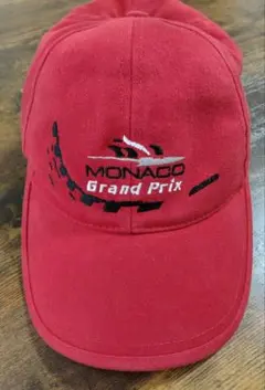 キャップ　モナコグランプリ　MONACO Grand Prix 　レッド　中古