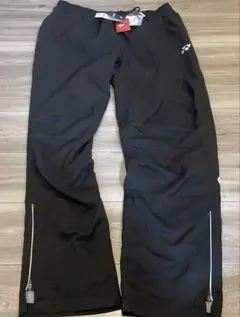 新品未使用品YONEX ブラック ウォームアップパンツ サイズLL