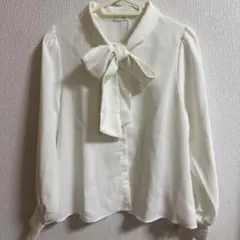 ハニーズ ボウタイ ブラウス 長袖 S
