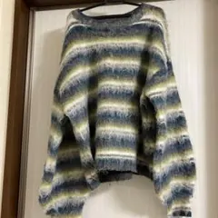 CHIP CLIP オーバーサイズニット 長袖　アベイル　ケバケバした素材