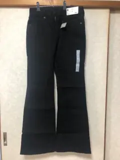 【新品未使用】GU スリムフレアジーンズ Mブラック