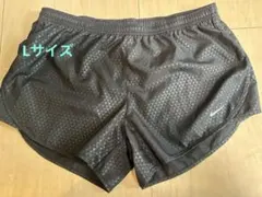 【美品】NIKE DRI-FIT ランニングパンツ 幾何学模様 L ブラック