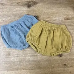 水色とマスタードのブルマまとめ売り❁70-80㎝