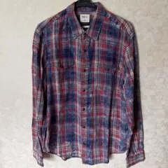 GAP 1969 長袖 スリムフィットチェックシャツ ヴィンテージ Lサイズ