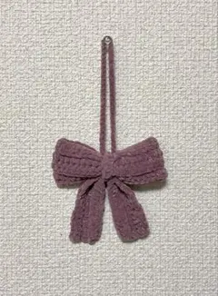 編み物　ハンドメイド　リボン　チャーム　ストラップ　プリンセスモール
