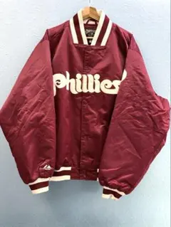 ヴィンテージ中綿ナイロンスタジャン　フィリーズ　チーム刺繍　ビッグサイズXXL. 2025年最新】フィリーズスタジャンの人気アイテム - メルカリ