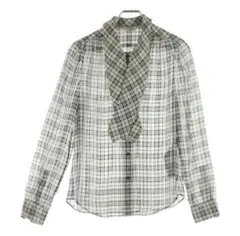 SAINT LAURENT PARIS チェック柄 ラメ シャツのサムネイル