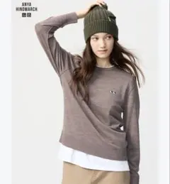 ANYA HINDMARCH UNIQLO ニット ブラウン M