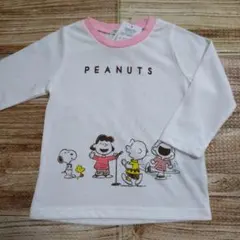 新品 未使用 スヌーピー ウッドストック 長袖Tシャツ ロンＴ 女の子 90