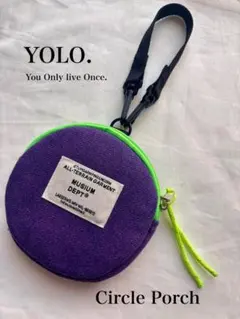 サークルポーチ パープルデニム