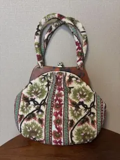 【アンティーク】ビーズ刺繍 ハンドバッグ