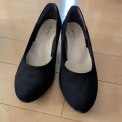 黒スエードパンプス 22.5cm　フォーマル