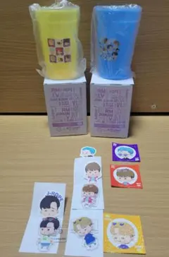 BTS スシローコラボ 限定 Island インザソム カップ2個 黄色 青