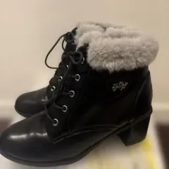 ALGY アルジー　ショートブーツ　黒　24センチ