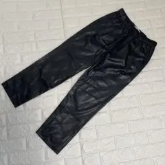 美品 ZARA フェイクレザーパンツ XS ブラック ウエストゴム