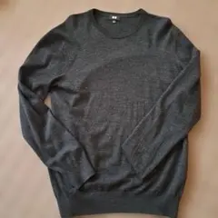 UNIQLO ダークグレー ニットセーター L