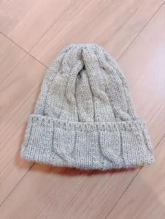 ハイランド2000ニット帽 イギリス製　ベージュ