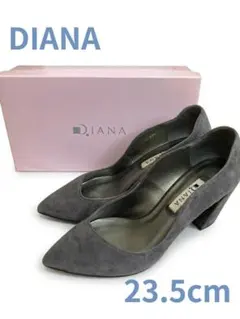 DIANA パンプス スエード調 グレー 23.5cmのサムネイル