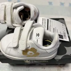 【未使用タグ付】アディダス マリメッコ コラボ スニーカー24.0㎝ ベージュ マリメッコ marimekko adidas アディダス スーパースター コラボ 24