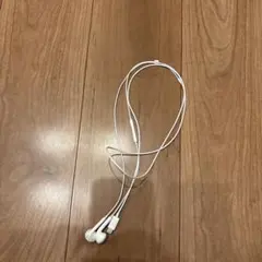 ホワイト 有線イヤホン L/R表示 3.5mmジャック