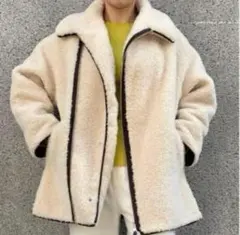 CASA FLINE ステンカラーボアリバーシブルJKコート