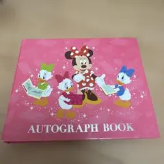 ディズニー ミニーマウス サイン帳 ペン付き 25キャラクターサイン付きのサムネイル