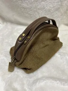 BORBONESEレザー ハンドバッグ ブラウン
