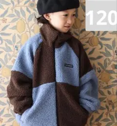 【新品】TOOSUNDAY チェッカー　ボアジャケット ブラウン　とうくん　ボア