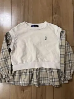 EAST BOY 長袖カットソー ベージュ