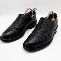 トムブラウン Thom Browne ストレートチップ トリコロール UK7 黒のサムネイル