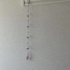 紫色の涙型クリスタルサンキャッチャー