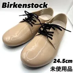 ビルケンシュトック ソーンダース 24.5cm相当 レッド パテントレザー