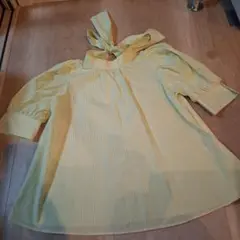 新品タグ付き　NATURAL BEAUTY BASIC　グリーン×ストライプ