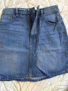 GU ライトブルーデニムミニスカート