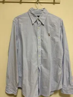 ポロ 薄い青 長袖シャツ