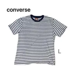 コンバース　半袖Tシャツ L 半袖 Tシャツ ボーダー