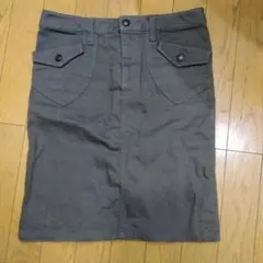 anyFAM カーキ タイトスカート W59〜63