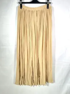 AER ADAM ET ROPE アダムエロペベージュ プリーツロングスカート